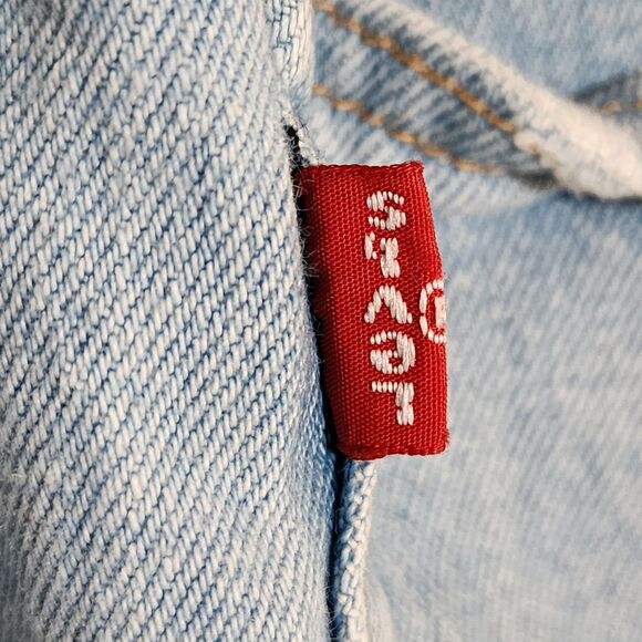 Levi's 501 XX Mens Straight Button-Fly Jeans 34/30 Blue Cotton-Blend 00501-3184 - Picture 9 of 16